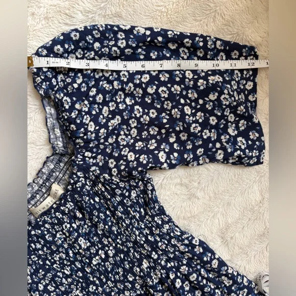 NWT Saltwater Luxe Blue & White Baltic Floral Tiered Skirt Maxi Dress Size Small - Picture 10 of 10